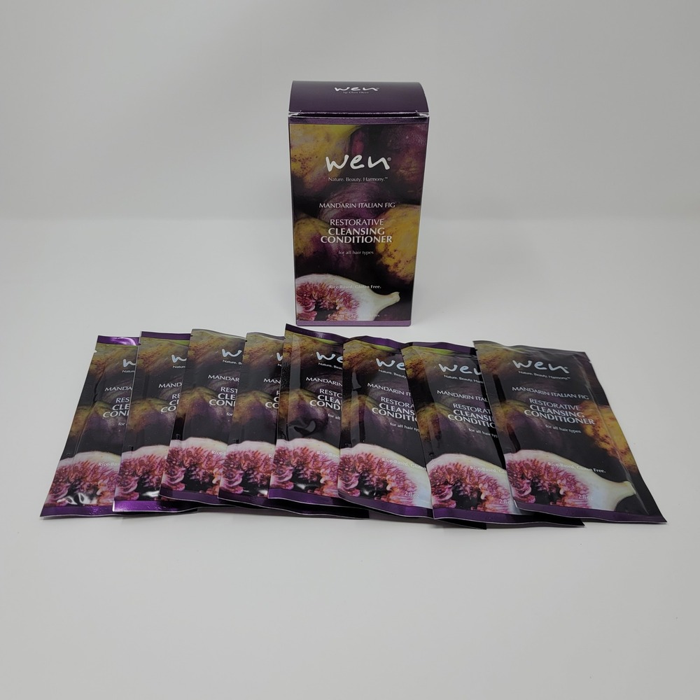 WEN Chaz Dean Mandarin Italian Fig Restorative Cleansing Conditioner 8-2oz Packs
